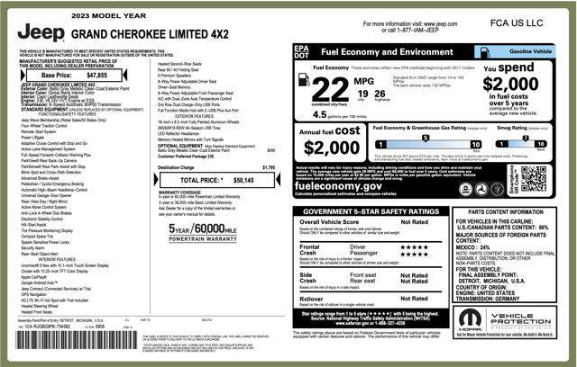 used 2023 Jeep Grand Cherokee car, priced at $25,045