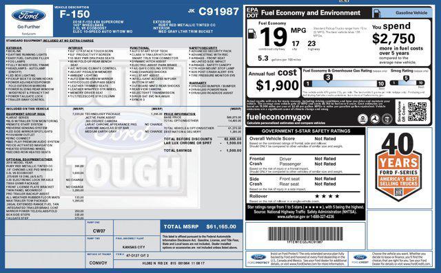 used 2018 Ford F-150 car, priced at $27,800