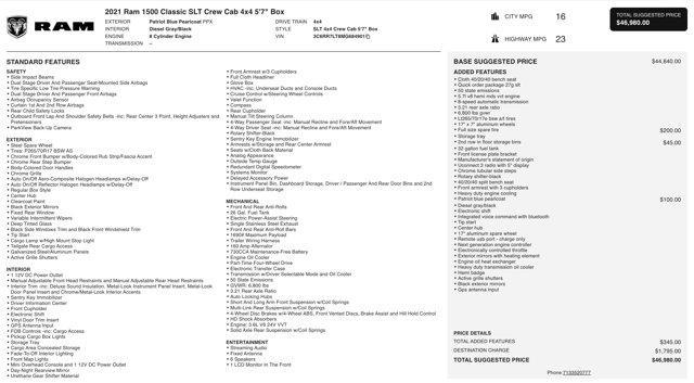 used 2021 Ram 1500 Classic car, priced at $18,100