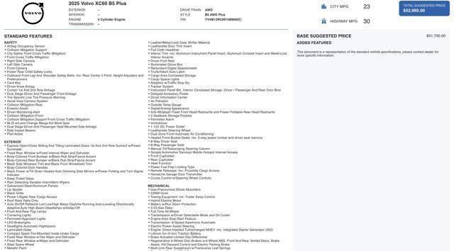 used 2025 Volvo XC60 car