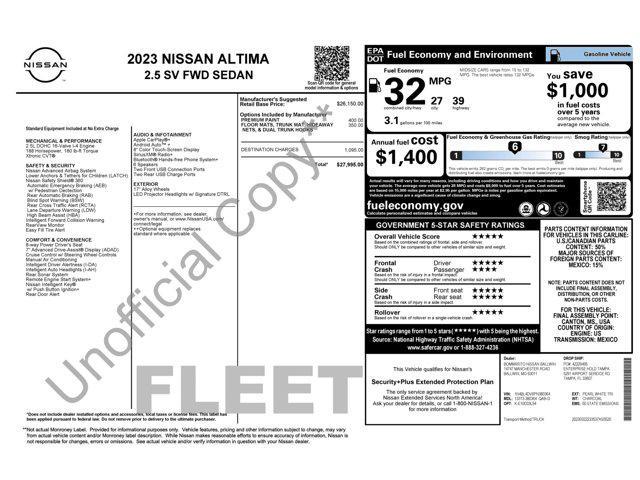used 2023 Nissan Altima car, priced at $17,545