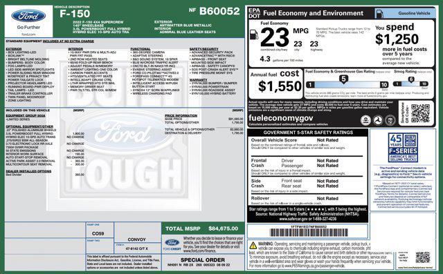 used 2022 Ford F-150 car, priced at $54,045