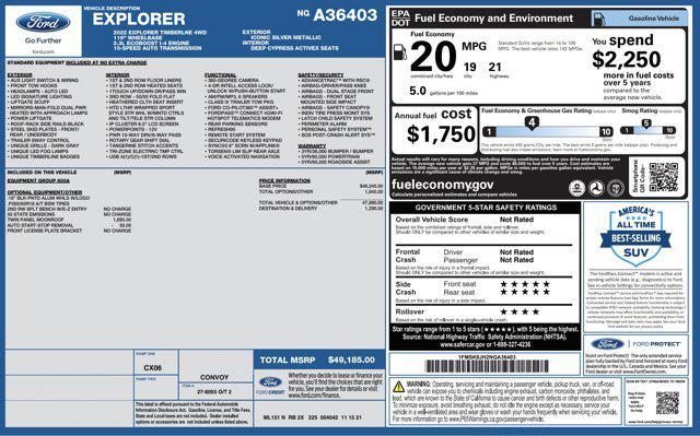 used 2022 Ford Explorer car, priced at $34,300