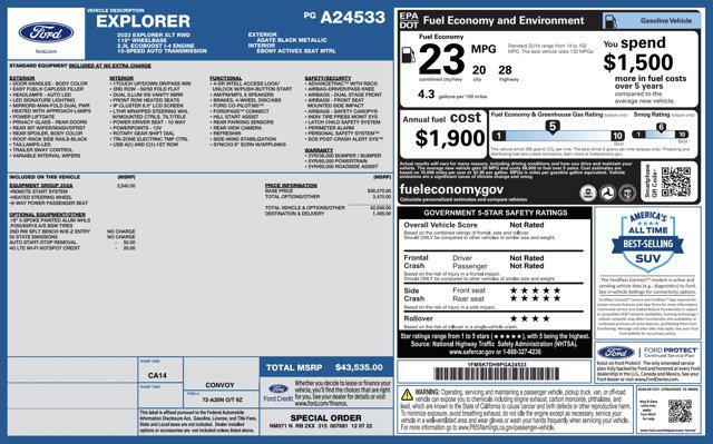 used 2023 Ford Explorer car