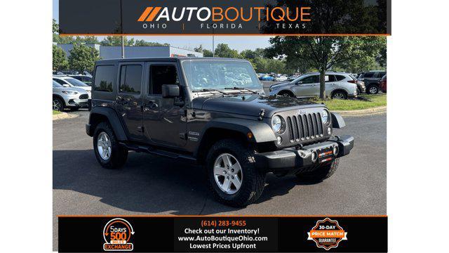 used 2016 Jeep Wrangler Unlimited car, priced at $16,045