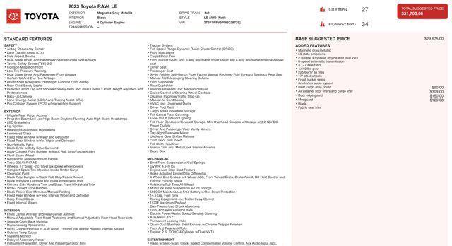 used 2023 Toyota RAV4 car, priced at $21,545