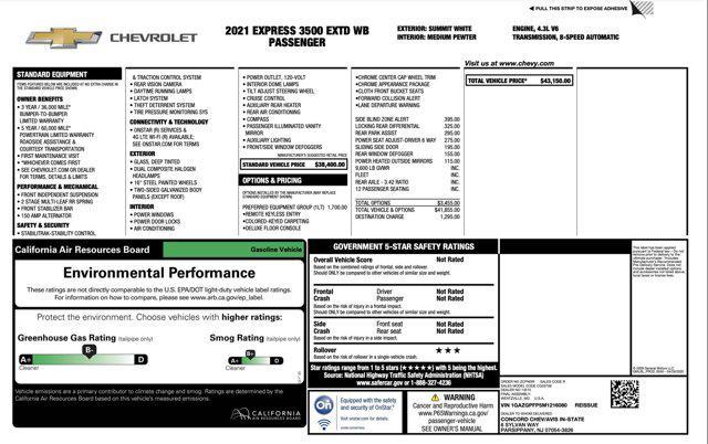 used 2021 Chevrolet Express 3500 car, priced at $25,900