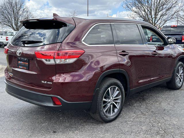 used 2019 Toyota Highlander car, priced at $25,500