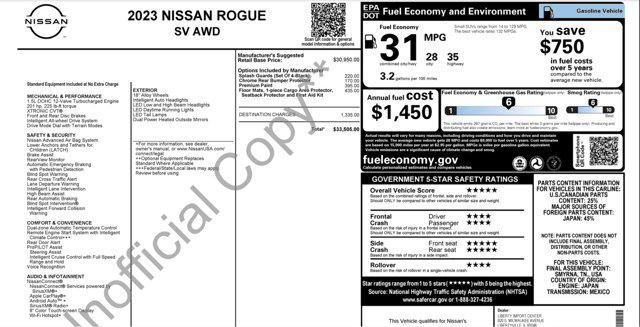 used 2023 Nissan Rogue car, priced at $17,545