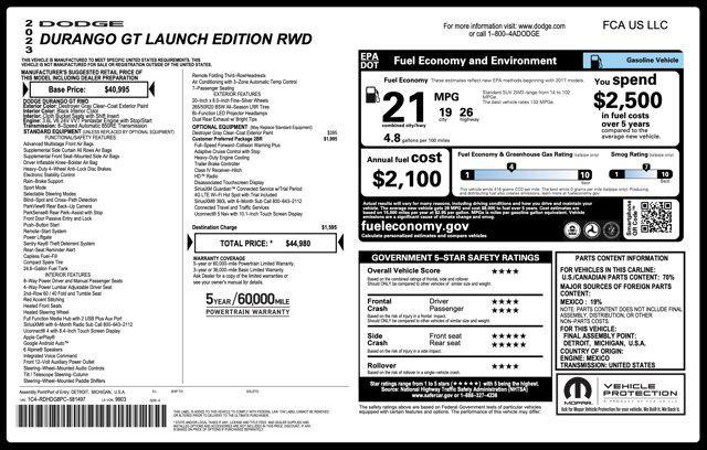 used 2023 Dodge Durango car, priced at $22,045