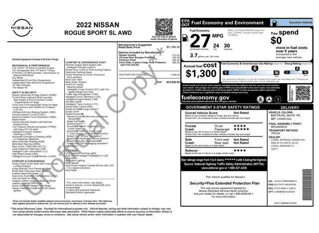 used 2022 Nissan Rogue Sport car, priced at $19,545
