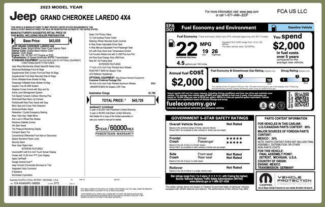 used 2023 Jeep Grand Cherokee car, priced at $30,800