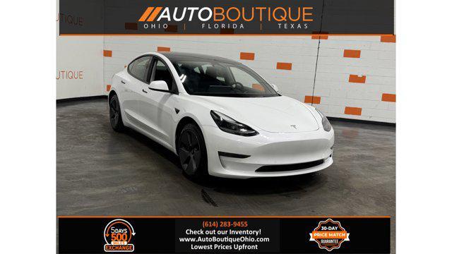 used 2022 Tesla Model 3 car, priced at $22,045