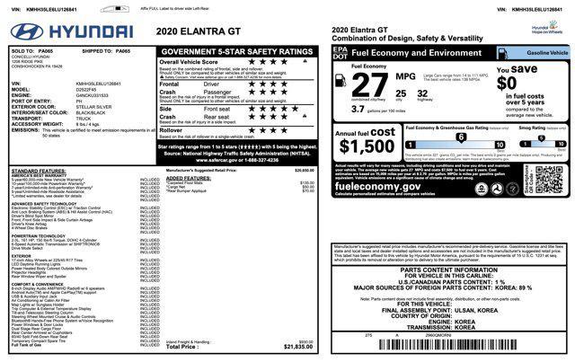 used 2020 Hyundai Elantra GT car, priced at $16,545