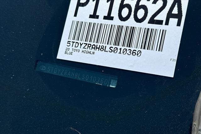 used 2020 Toyota Highlander car, priced at $30,981