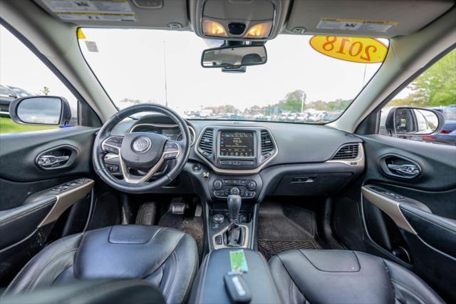 used 2018 Jeep Cherokee car, priced at $14,595