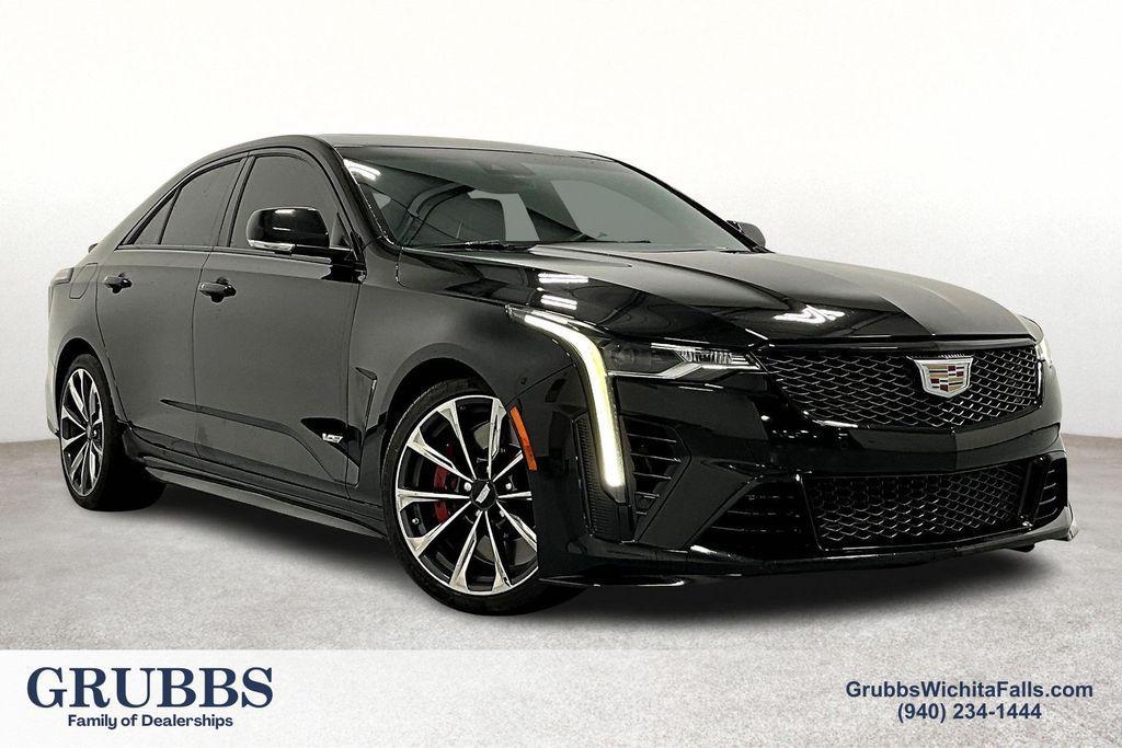 used 2023 Cadillac CT4-V car, priced at $47,000