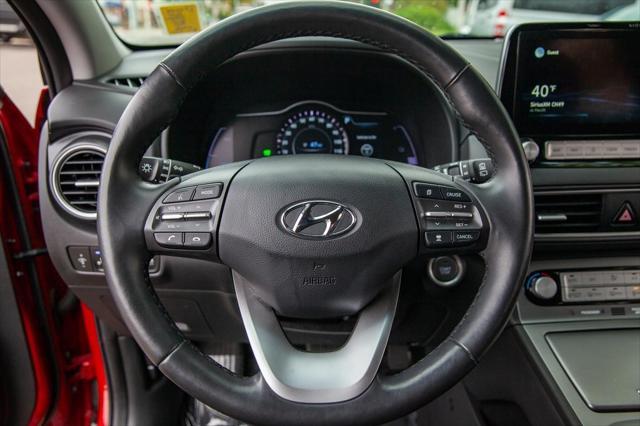 used 2021 Hyundai Kona EV car, priced at $21,950