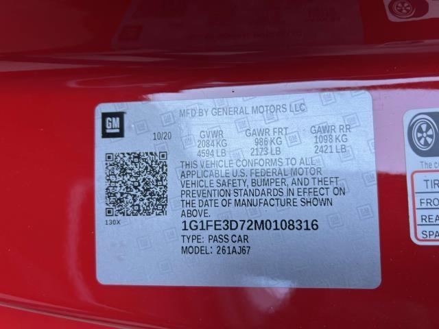 used 2021 Chevrolet Camaro car, priced at $34,995