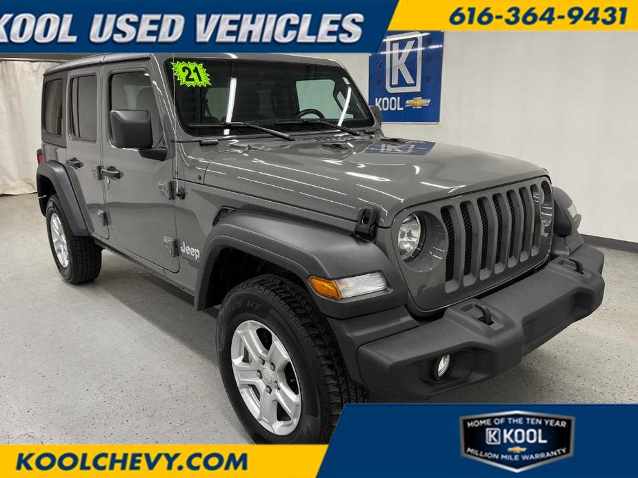 used 2021 Jeep Wrangler Unlimited car, priced at $29,000