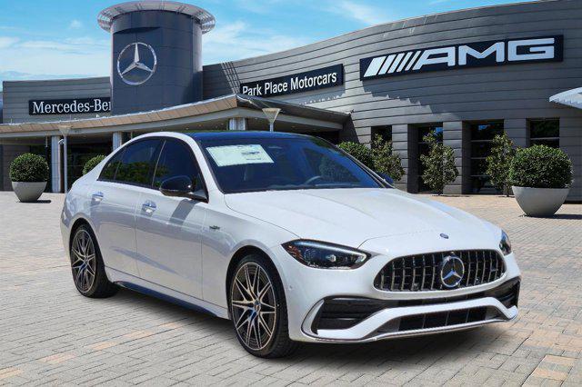 new 2024 Mercedes-Benz AMG C 43 car, priced at $74,385