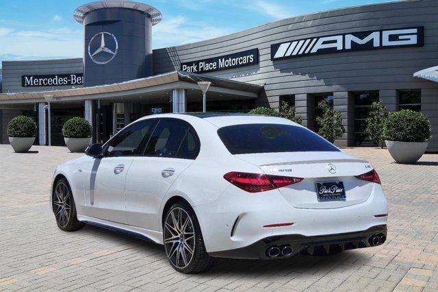 new 2024 Mercedes-Benz AMG C 43 car, priced at $74,385