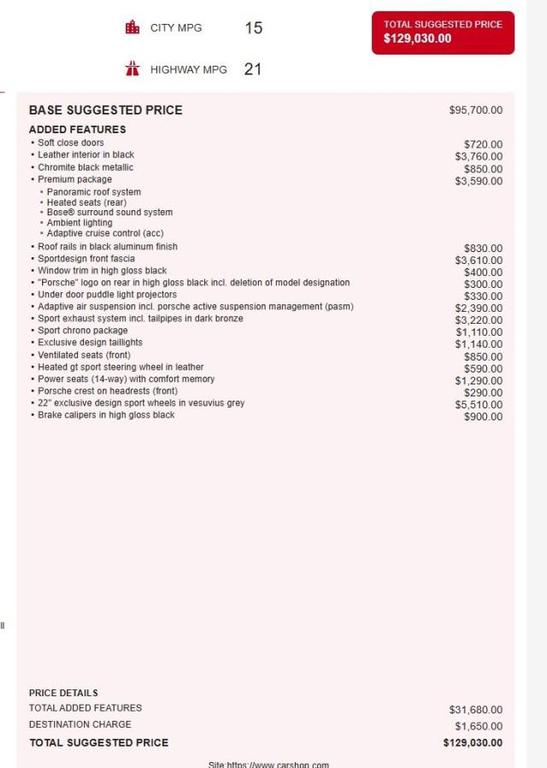 used 2024 Porsche Cayenne car, priced at $89,980
