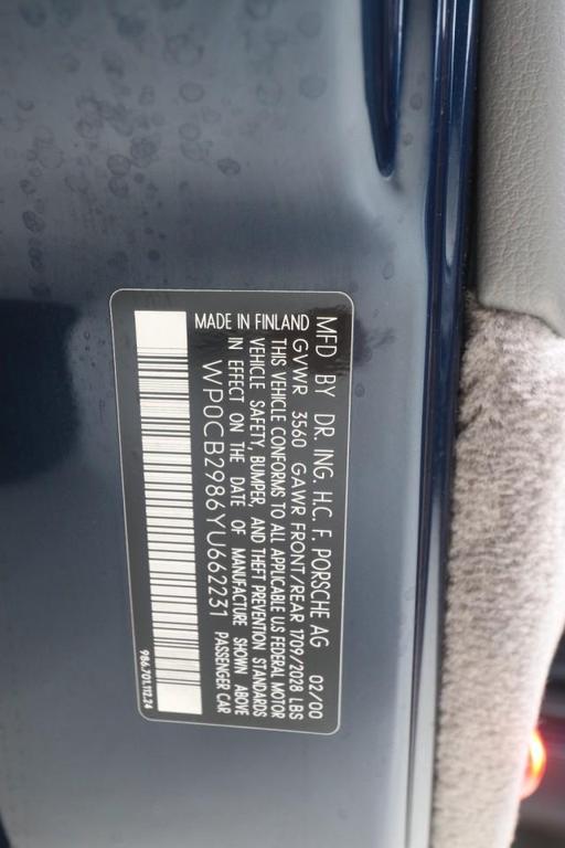 used 2000 Porsche Boxster car, priced at $23,980