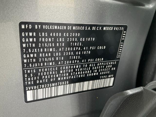 new 2025 Volkswagen Taos car, priced at $28,381