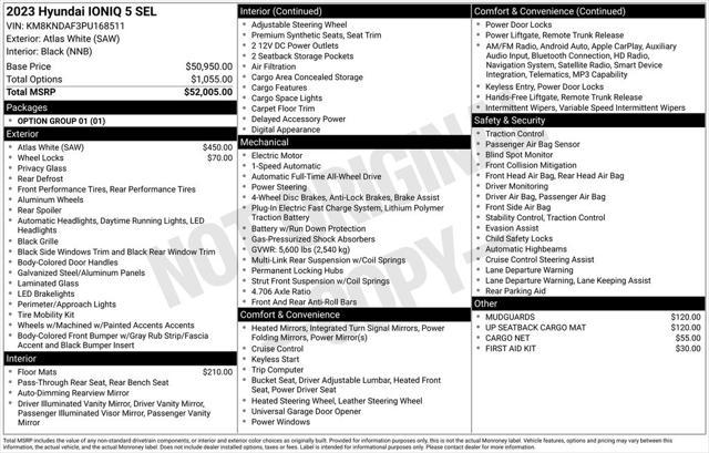used 2023 Hyundai IONIQ 5 car, priced at $31,559