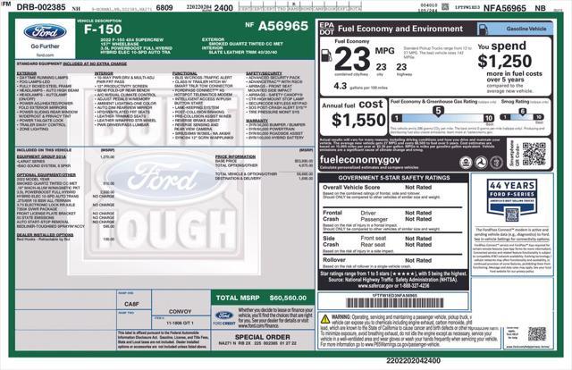 used 2022 Ford F-150 car, priced at $47,008