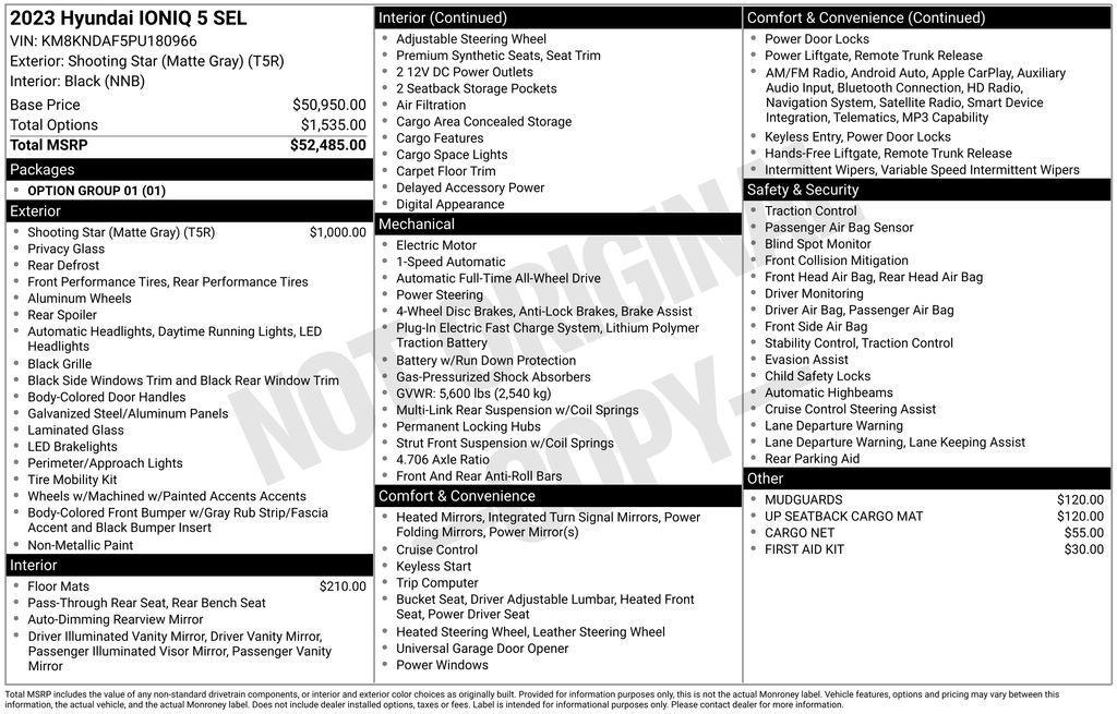 used 2023 Hyundai IONIQ 5 car, priced at $27,983
