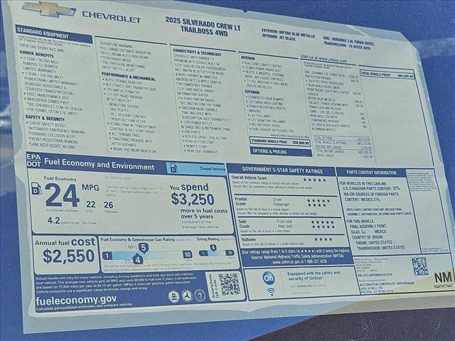 new 2025 Chevrolet Silverado 1500 car, priced at $60,216