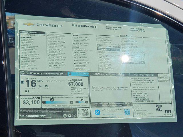 new 2026 Chevrolet Suburban car, priced at $78,355