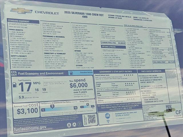 new 2025 Chevrolet Silverado 1500 car, priced at $57,857