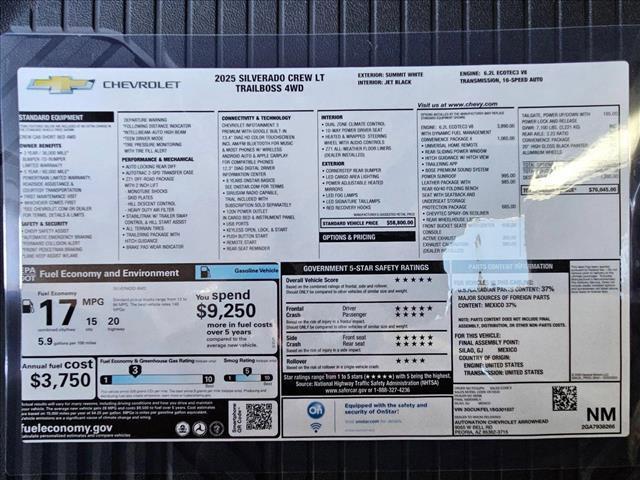 new 2025 Chevrolet Silverado 1500 car, priced at $59,240