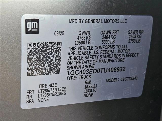 new 2026 Chevrolet Silverado EV car, priced at $72,990