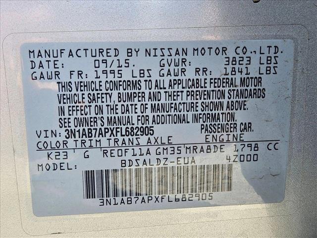 used 2015 Nissan Sentra car, priced at $7,995