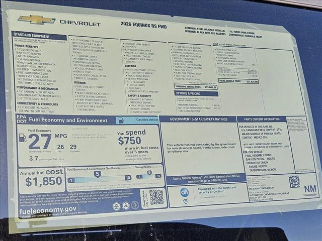 new 2026 Chevrolet Traverse car, priced at $46,046