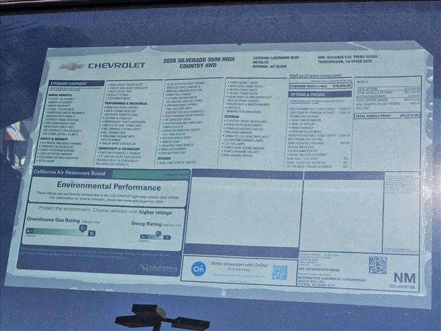 new 2026 Chevrolet Silverado 3500 car, priced at $85,990