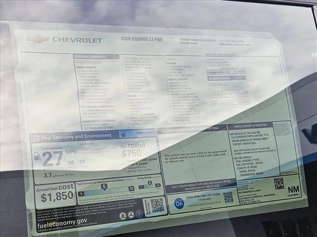 new 2026 Chevrolet Equinox car, priced at $29,749