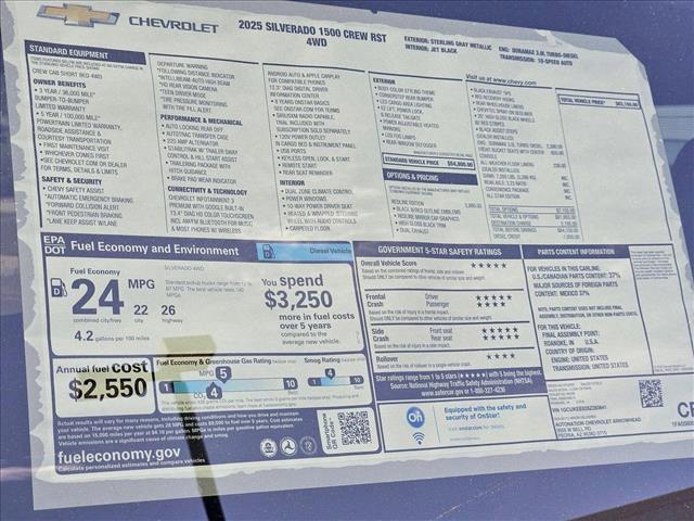 new 2025 Chevrolet Silverado 1500 car, priced at $58,582