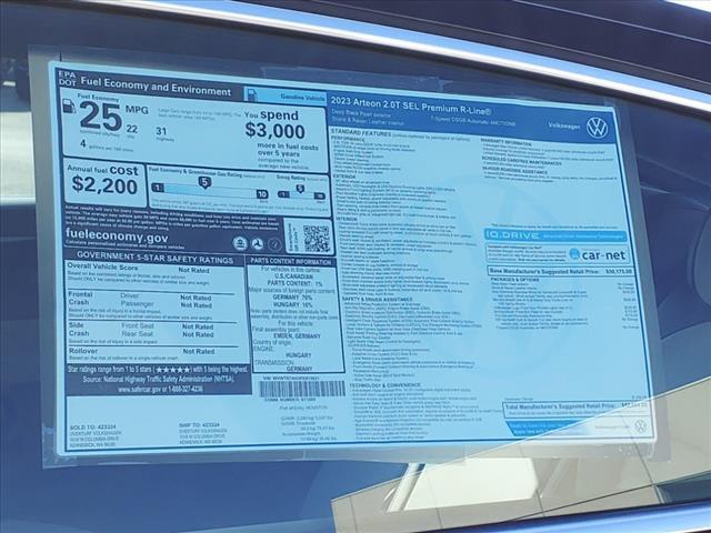 new 2023 Volkswagen Arteon car, priced at $47,684