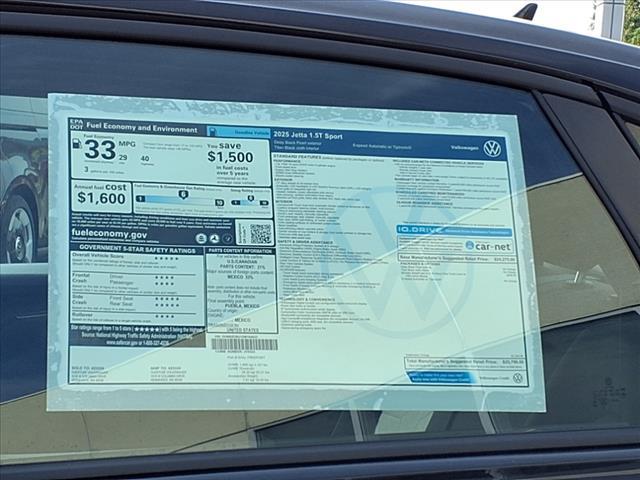 new 2025 Volkswagen Jetta car, priced at $25,796