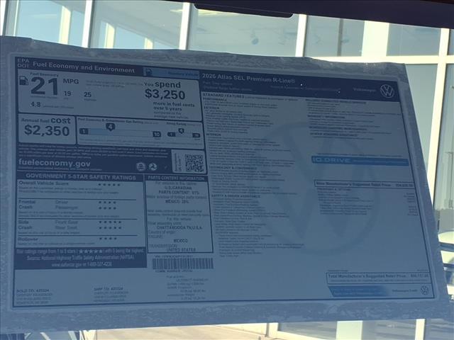 new 2026 Volkswagen Atlas car, priced at $58,157