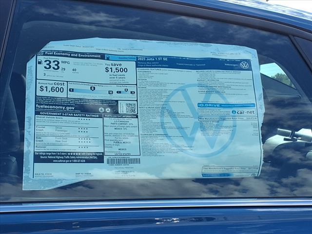 new 2025 Volkswagen Jetta car, priced at $27,379