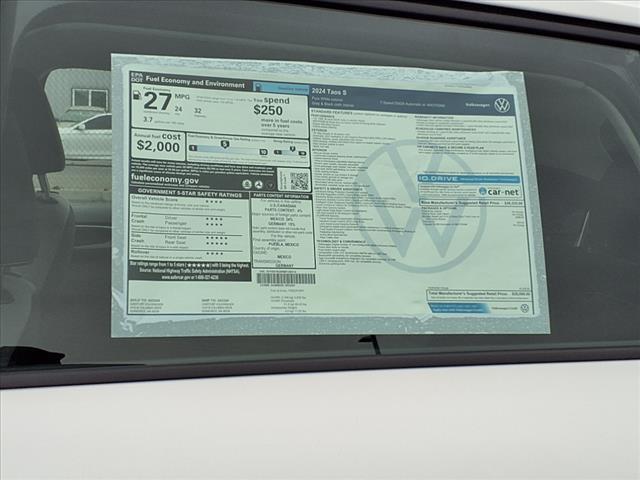 new 2024 Volkswagen Taos car, priced at $25,598