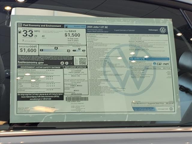 new 2025 Volkswagen Jetta car, priced at $28,323