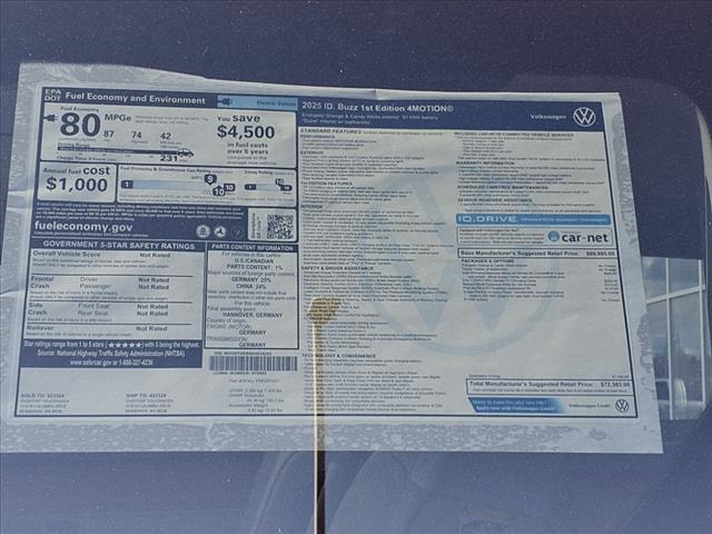 new 2025 Volkswagen ID. Buzz car, priced at $72,583