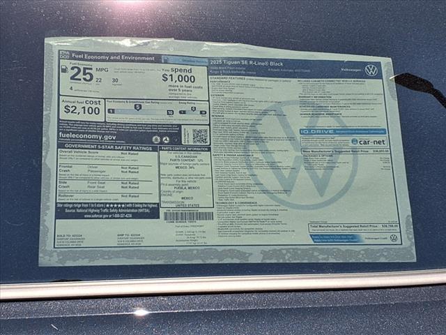 new 2025 Volkswagen Tiguan car, priced at $38,786